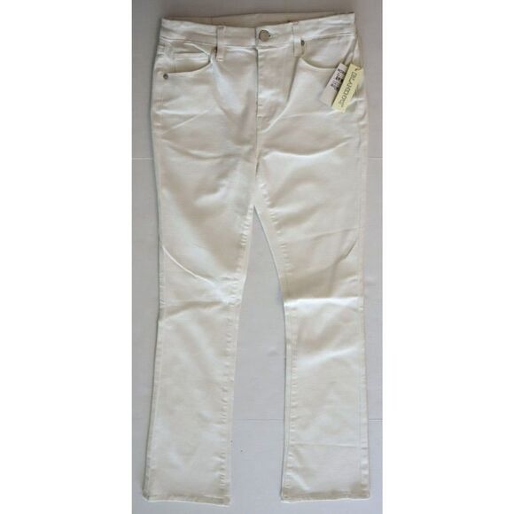 Blank NYC Women's Sz 27 White The Hoyt High-Rise Mini Flare Denim Jeans $98 - Picture 3 of 14